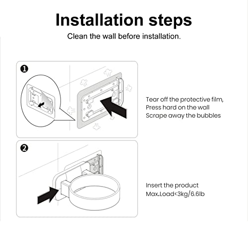 Grey990 Wide Usage Hair Dryer Holder Strong Load-bearing Plastic Labor-saving Universal Hair Dryer Organizer for Bathroom