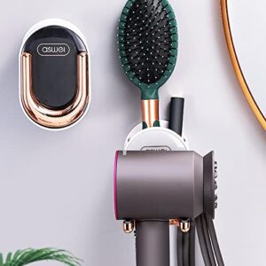 Grey990 Waterproof Air Blower Holder Punch-free Plastic Powerful Load-bearing Foldable Hair Dryer Rack for Bathroom