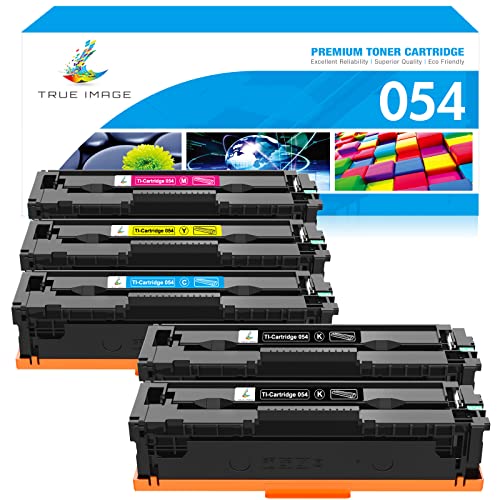 TRUE IMAGE Compatible Toner Cartridge Replacement for Canon 054 MF644Cdw Toner for Canon Color ImageCLASS MF642Cdw MF644Cdw LBP622Cdw MF641Cw MF644 Printer Toner (Black Cyan Magenta Yellow, 5-Pack)