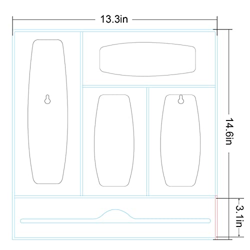 Ziplock Bag Organizer and Wrap Dispenser With Cutter,2-in-1 kitchen drawer organizer for food Storage bags and Plastic Wrap. - For gallons, quarts, sandwiches in various sizes of plastic bags