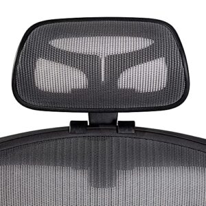 new headrest for herman miller classic and remastered aeron office chair black headrest only - chair not included
