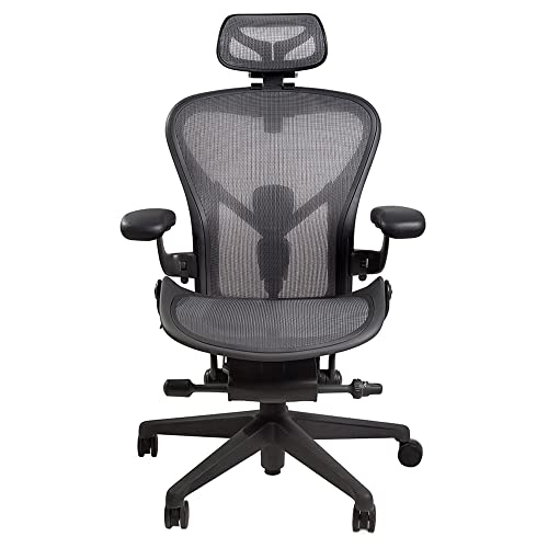 New Headrest for Herman Miller Classic and Remastered Aeron Office Chair Black Headrest Only - Chair Not Included