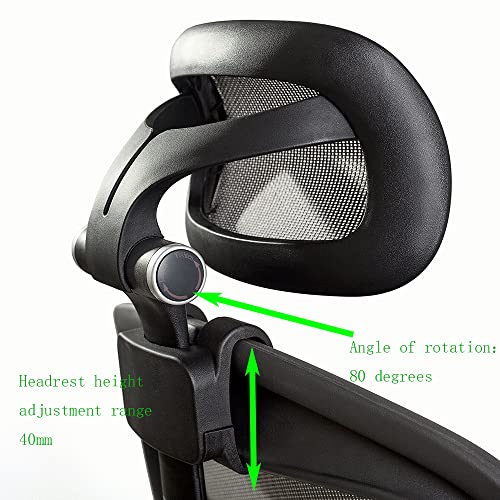 New Headrest for Herman Miller Classic and Remastered Aeron Office Chair Black Headrest Only - Chair Not Included