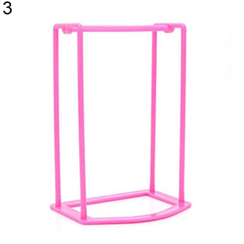 areclern Clothes Hanger Organizer Solid Color Strong Hanger Holder Solid Color for Bathroom Hot Pink