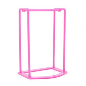 areclern Clothes Hanger Organizer Solid Color Strong Hanger Holder Solid Color for Bathroom Hot Pink