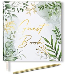 lemon sherbet® wedding guest book with gold pen - guest book wedding reception - baby shower guest book - polaroid guest book for wedding - wedding guestbook - wedding sign in book