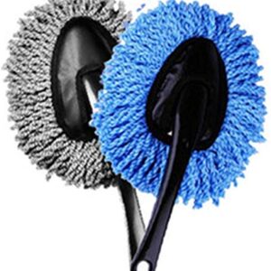 Super Soft Microfiber Car Dash Duster Brush for Car Cleaning Home Kitchen Computer Cleaning Brush Dusting Tool | Blue and Grey | Pack of 2