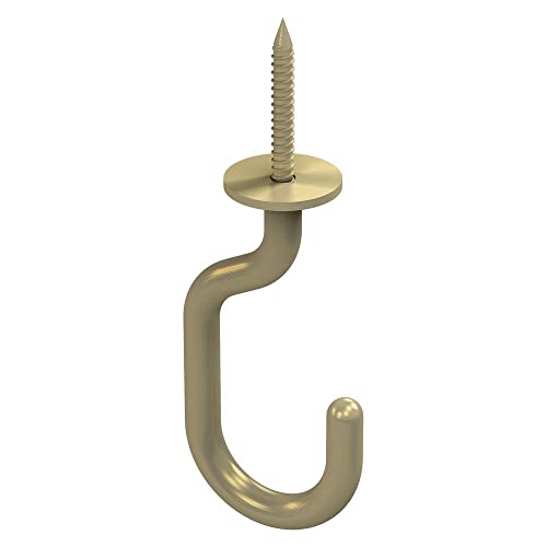 National Hardware N275-524 Modern Ceiling Hook, 3-11/32", Brushed Gold