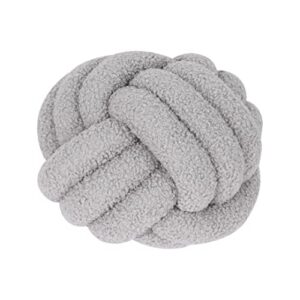 grey 3:20 life knot alone boucle knot ball pillow