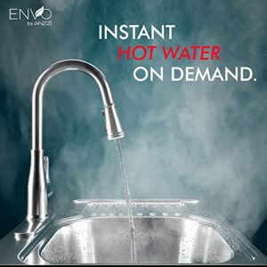 ANZZI Envo Anzzi Electric Tankless Water Heater 3.5 KW at 120 Volts Instant Hot Water Small Enough to Install Anywhere - For for any bathroom sink or kitchen sink | WH-AZ035-M1