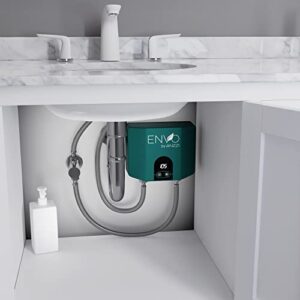 ANZZI Envo Anzzi Electric Tankless Water Heater 3.5 KW at 120 Volts Instant Hot Water Small Enough to Install Anywhere - For for any bathroom sink or kitchen sink | WH-AZ035-M1