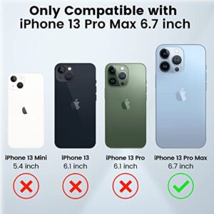 Caka for iPhone 13 Pro Max Case, iPhone 12 Pro Max Case with Kickstand Camera Cover with Built-in 360° Rotate Ring Stand Magnetic Magnet Protective Phone Case for iPhone 13 Pro Max/12 Pro Max -Green