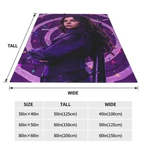 Hailee Steinfeld Flannel Fleece Blankets Ultra-Soft Warm Throw Blankets for Couch and Bed 60"X50"