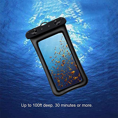 Universal Waterproof Phone Pouch,Waterproof Phone Pouch Compatible for iPhone 13 12 11 Pro Max XS Max XR X 8 7 Samsung Galaxy s10/s9 Up to 7.0", IPX8 Cell Phone Dry Bag -2 Black