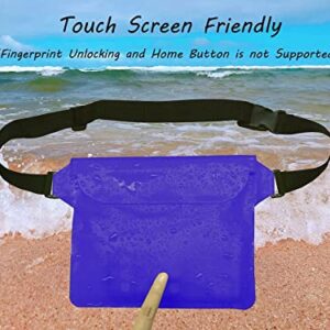 NIUTRIP Waterproof Phone Bag, Waterproof Pouch,Universal Dry Bag, Fanny Pack With Adjustable Waist Strap Senstive Screen Touch for Swimming, Kayaking, Boating, Beach Accessory, 2 Pack