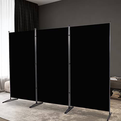 YASRKML 3 Panel Room Divider, Folding Privacy Screen for Home, Dorm ...