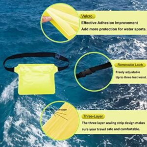 NIUTRIP Waterproof Phone Bags, Universal Cellphone Case, Waterproof Pouch with Waist Strap, Dry Bag with Adjustable Belt and Senstive Screen Touch for Swimming, Kayaking, Boating, Beach, 4 Pack