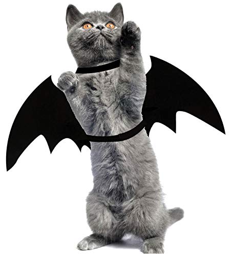 boxod Pet Cat Bat Wings for Halloween Party Decoration,Cat Costume Bat Wings,Dog Costume Bat Wings Cosplay for Dogs and Cats,Cute Puppy Cat Dress Up Accessories