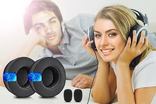 Virtuoso XT Cooling Gel Earpads - Compatible with Virtuoso RGB Wireless SE Headset, Hybrid Fabric Thicker Cooling Gel Replacement Earpads (Cooling Gel Black Fabric)