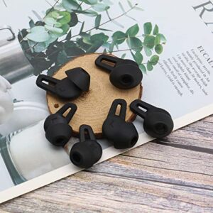 3 Pairs Earbuds Cover Soft Silicone Eartips Replacement in-Ear Tips Compatible with Huawei FreeLace Pro Earphones S M L 3 Sizes Black