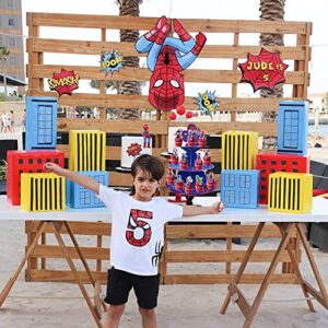 Spider Friends Cupcake Stand Set-3-Tier Round Cardboard Cupcake Stand Dessert Display Stand,Spider Decorations Party Supplies for Kid's Birthday Party Decoration