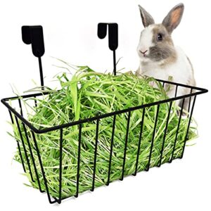 bnosdm rabbit hay feeder bunny hay holder for cage hanging guinea pig hay rack mental for rabbits bunnies guinea pig chinchilla