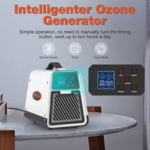 Abestorm Commercial Ozone Generator 7,000mg/h Portable Ozone Machine for Cars, Industrial O3 Air Purifier Generator for Odor Removal, Rooms, Pets, Smoke（OZ-G700）