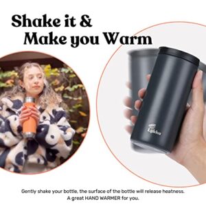 Lykka Travel Coffee Mug Spill Proof, Smart Mug/Hand Warmers Insulated Tumbler - Smart Hot Water Bottle Sport Neck Cooling Bottle Smart Thermal Coffee Travel Mug 14 oz