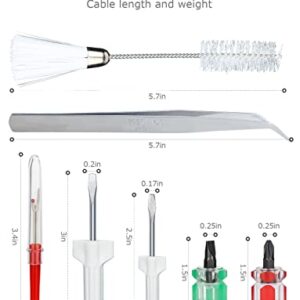 Sewing Machine Cleaning Kit, Mellbree 8pcs Repair Machine Sewing Tools Includes Tweezer Double Headed Lint Brush Different Size Screwdrivers and Seam Rippers to Boost Machine Sewing Performance