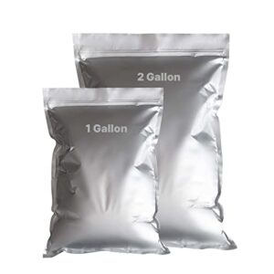 30 pcs mirrogo 2 gallon mylar bags, 1 gallon mylar bags (5 mil) for your selection. large mylar bags for food storage 2 gallon (2 gallonx10 1 gallonx20)