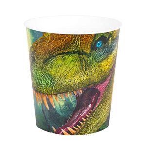 idena 11545 - children's waste paper basket, dinosaur motif, 9 litre capacity, polypropylene, rubbish bin for children