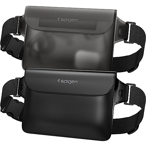 Spigen AquaShield Waterproof Pouch A620 (Pack of 2) - Black, Clear