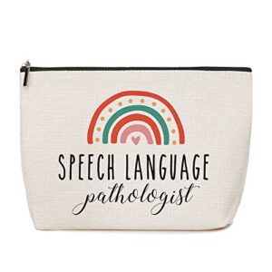 lovdazzles speech language psychology speech therapist gifts speech therapy gifts for women therapist counselors friends coworker fun birthday christmas gift ideas slp travel makeup bag