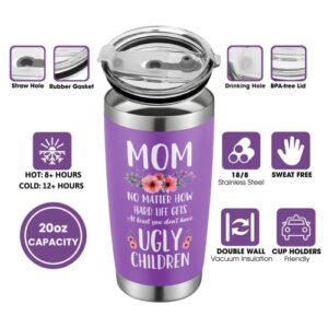UMACVN Gifts For Mom from Daughters, Son, Husband - Mom Gifts, Mother Gifts - Mothers Day Gifts, Birthday Gifts for Mom - Gift for Mom, Mom Gift Ideas - 20 Oz Stainless Steel Tumbler