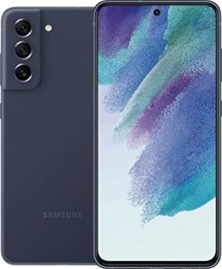 samsung galaxy s21 fe 5g cell phone, android smartphone, 128gb, 120hz display, pro grade camera, us version, navy - verizon (renewed)