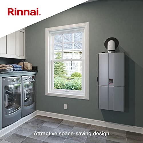 Rinnai RSC160eP Smart-Circ Condensing Gas Tankless Water Heater, Super High Efficiency Plus Propane Heater, Up to 9 GPM, Outdoor Installation, 160,000 BTU