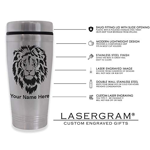 LaserGram 16oz Commuter Mug, Cargo Airplane, Personalized Engraving Included