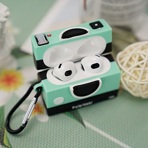 for AirPods 3rd Generation Case Cute 3D Funny Fun Character Camera Design Case for AirPods 3 Case Cover, Soft Silicone Cartoon Cute Fashion Anime Case for Airpods 3rd Case for Kids Boys Girls Teen Men