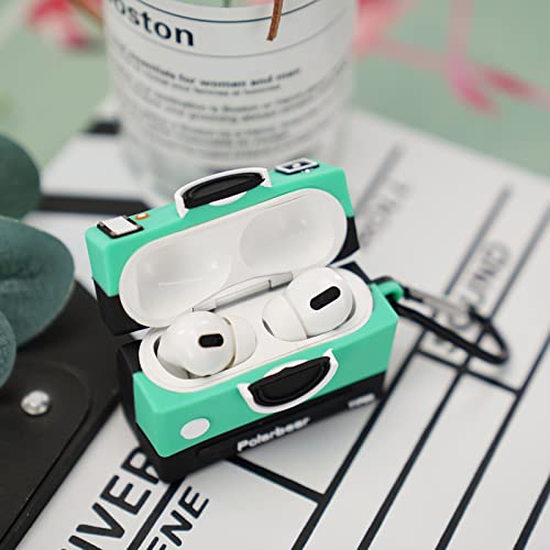 Compatible with AirPods Pro Case Cover, 3D Cute Camera Design Case for AirPods Pro, Cartoon Fashion Lovely Kawaii Funny Soft Silicone Apple AirPods Pro Case for Girls Boys Teens Women Men