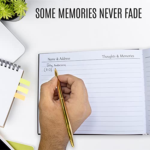 Funeral Guest Book for Memorial Service with Picture, Guest Book for Funeral with Signature Pen, Celebration of Life Guest Book, Memorial Service Guest Book, Memory Book for Celebration of Life