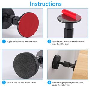 LIJQCI Bed Frame Anti-Shake Tool 4 Pack Adjustable Threaded Metal Headboard Cushion Stoppers Protect The Wall from Banging (1.85-2.63in)