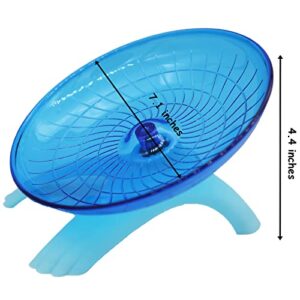 Wenriko Hamster Wheel, Hamster Flying Saucer Wheel, Hamster Exercise Wheel, Silent, Perfect Size, Super Quiet, Easy to Clean, for Dwarf Hamster, Syrian Hamster, Hermit Crab and Small Animal