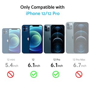 Anqrp Designed for iPhone 12/12 Pro Case, [Compatible with Magsafe] Slim Anti-Scratch Shockproof Phone Case Cover for iPhone 12/12 Pro 6.1 inch, Blue