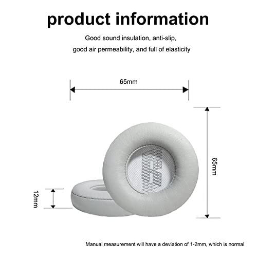 Aiivioll Replacement Ear Pads Compatible with Live 400BT Wireless Over-Ear Headphones Ear Pads Headset Ear Pads Protein PU Leather Ear Pads Repair Parts(Gray)