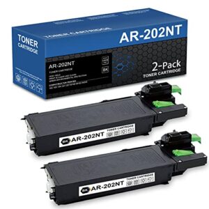 beryink high-yield ar 202nt black toner cartridge compatible replacement for sharp ar-202nt m160 m162 m205 162 163 164 201 207 printer, (2-pack 14,000 page)