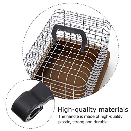 balacoo Guinea Pig Cage Handle Portable Handle Set- 10pcs Replacement Pet Cage Crate Handles- Plastic Cage Handles for Squirrel Hedgehog Rabbit Chinchilla Hamster Black Kennel Trays Replacement