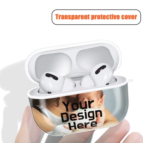 Custom Airpods Case Custom AirPods Pro Case Personalized Airpod Case with Keychain Personalized Your Photo/Text/Name Airpods Case for Men and Women