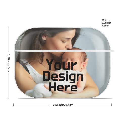 Custom Airpods Case Custom AirPods Pro Case Personalized Airpod Case with Keychain Personalized Your Photo/Text/Name Airpods Case for Men and Women