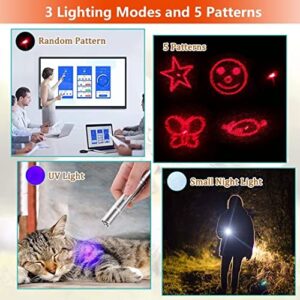 Crispka Laser Pointer Cat Toy,Cat Toy Interactive Red Dot Dog Laser Pointer Toys for Indoor Cat and Dog Play,USB Recharge Long Range 3 Modes Lazer Playpen