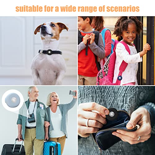 Airtag Dog Collar Holder, [3 Pack] Pawinner Silicone Case for Airtags Anti-Lost Protective Cover for Apple Air Tag GPS Finder Tracker Compatible with Pet Cat Dog Collars